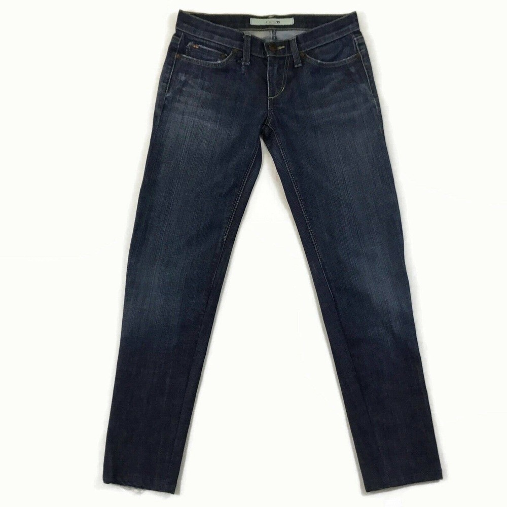 Joe’s Jeans Low Rise Tricky Blue Denim Modified Skinny Jeans Sz- 24